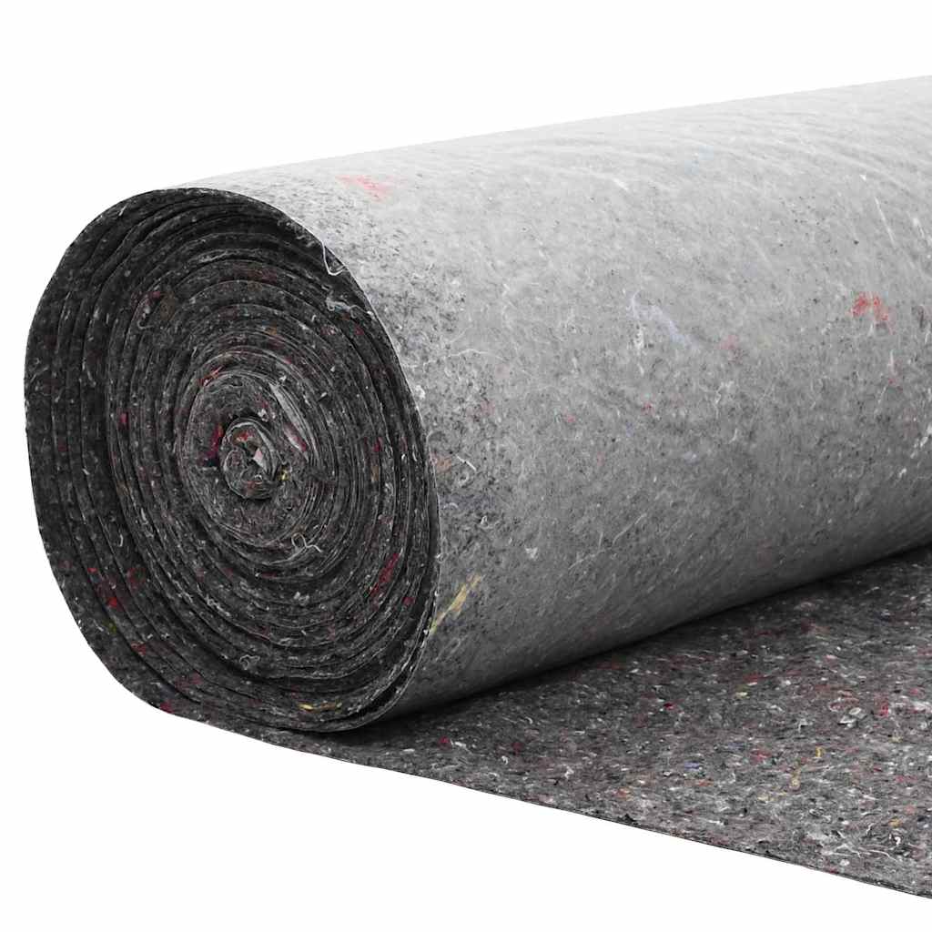 Damfleece Grå 1 x 10 m Polyester og Bomuld
