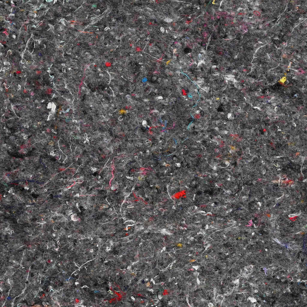 Damfleece Grå 1 x 10 m Polyester og Bomuld