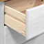 Skuffeskab ASKIM Hvid 91 x 40 x 95,5 cm Massiv fyrretræ
