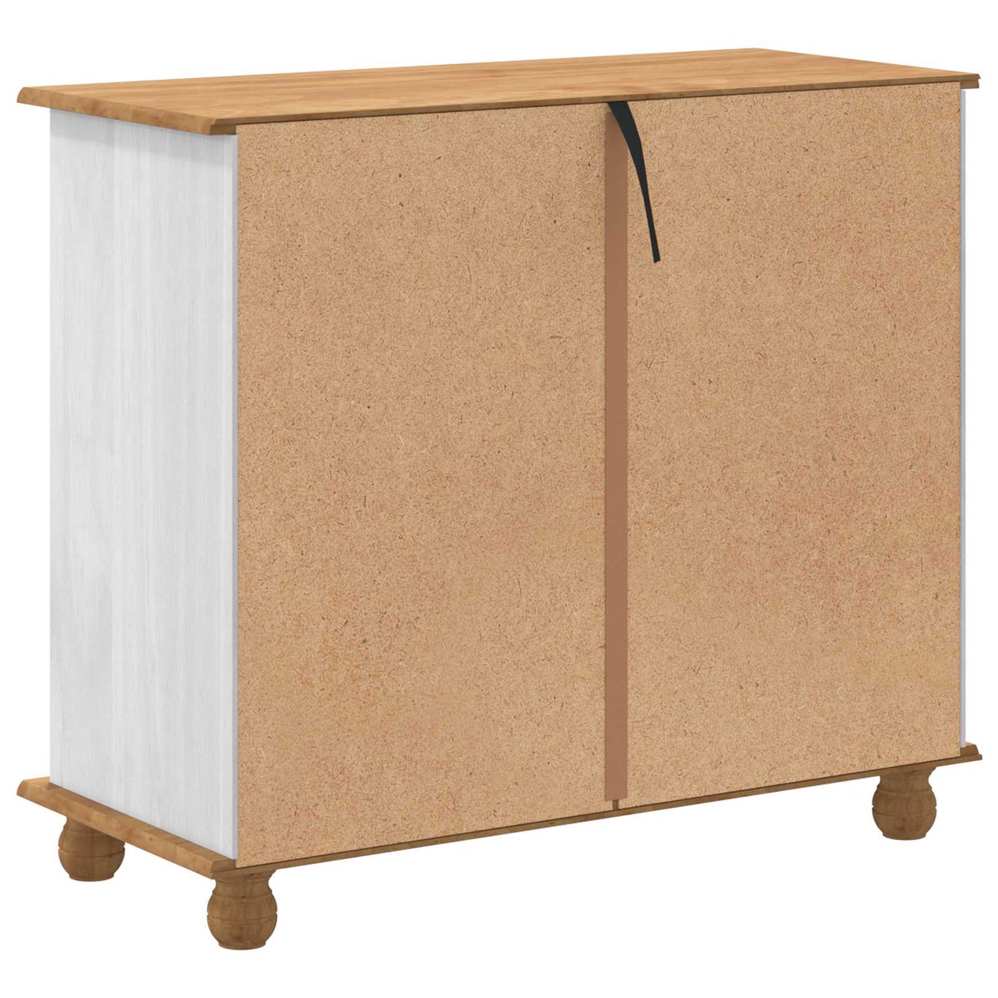 Skuffeskab ASKIM Hvid 91 x 40 x 79 cm Massiv fyrretræ
