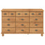Skuffeskab ASKIM Brun 79 x 40 x 133,5 cm Massiv fyrretræ