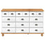 Skuffeskab ASKIM Hvid 79 x 40 x 133,5 cm Massiv fyrretræ