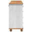 Skuffeskab ASKIM Hvid 79 x 40 x 133,5 cm Massiv fyrretræ