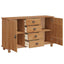 Sideboard med skuffe ASKIM 133,5 x 40 x 79 cm Massivt fyrretræ