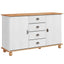 Sideboard med skuffe ASKIM 133,5 x 40 x 79 cm Massivt fyrretræ