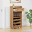 Vinskab ASKIM Honning Voks 57 x 37 x 114 cm Massiv fyrretræ