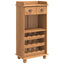 Vinskab ASKIM Honning Voks 57 x 37 x 114 cm Massiv fyrretræ