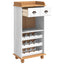 Vinskab ASKIM Hvid med Honning Top 57 x 37 x 114 cm