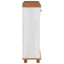 Vinskab ASKIM Hvid med Honning Top 57 x 37 x 114 cm
