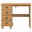Skrivebord ASKIM Brun 95 x 40 x 75 cm Massiv fyrretræ