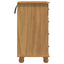 Skrivebord ASKIM Brun 95 x 40 x 75 cm Massiv fyrretræ