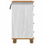 Skrivebord ASKIM Hvid 95 x 40 x 75 cm Massiv fyrretræ