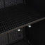 Opbevaringsskab med hylde med dør Sort 100 x 36 x 102 cm Rattan