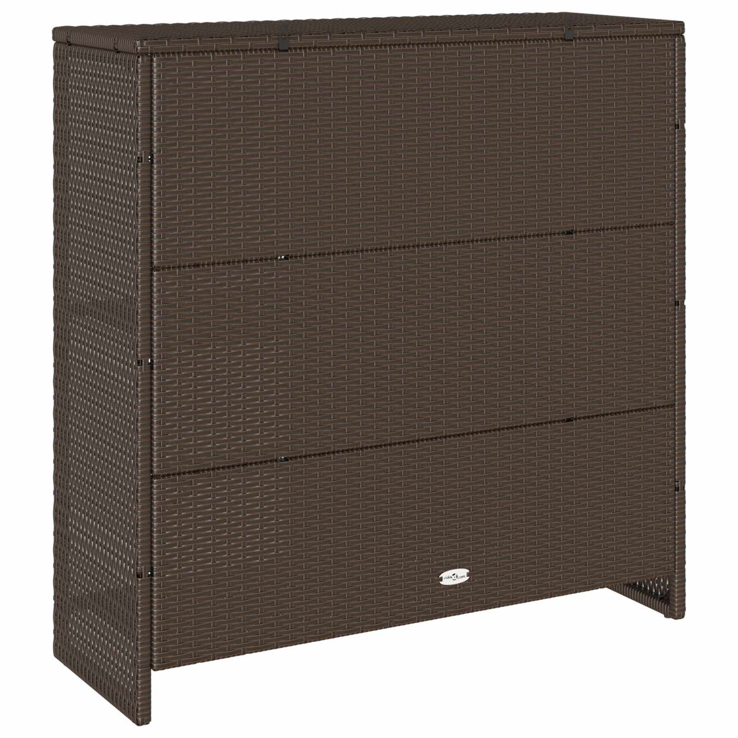 Opbevaringsskab med hylde med dør Brun 100 x 36 x 102 cm Rattan