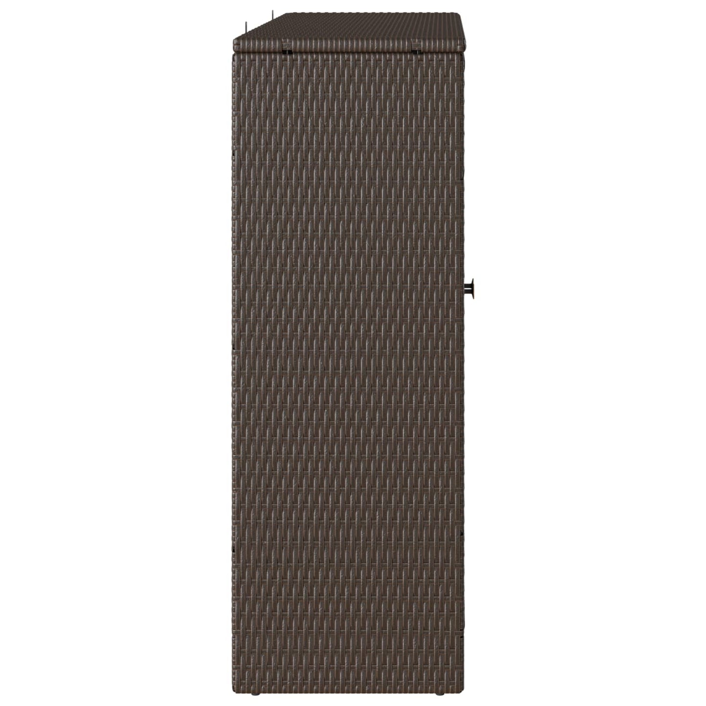 Opbevaringsskab med hylde med dør Brun 100 x 36 x 102 cm Rattan