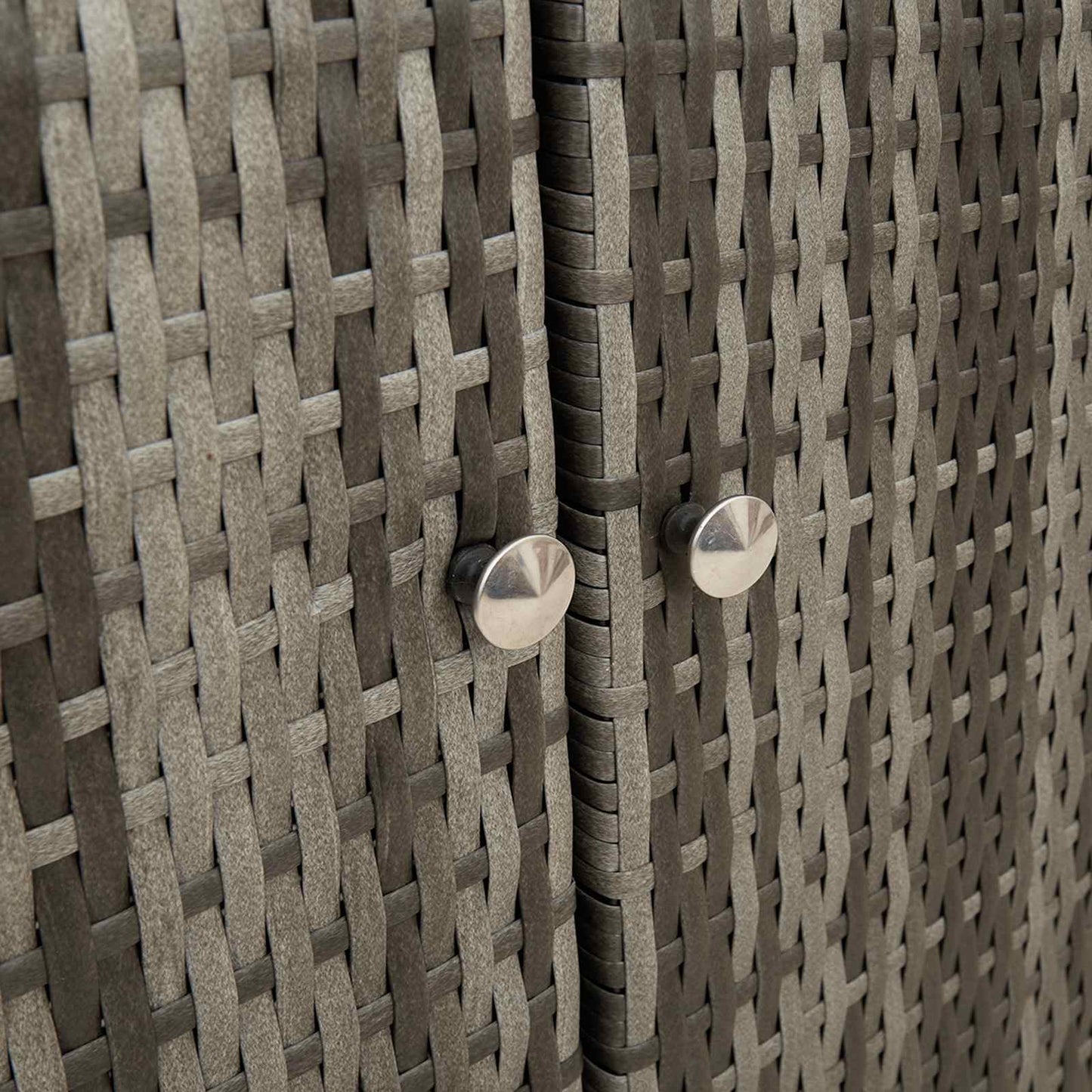 Opbevaringsskab med hylde med dør Grå 100 x 36 x 102 cm Rattan