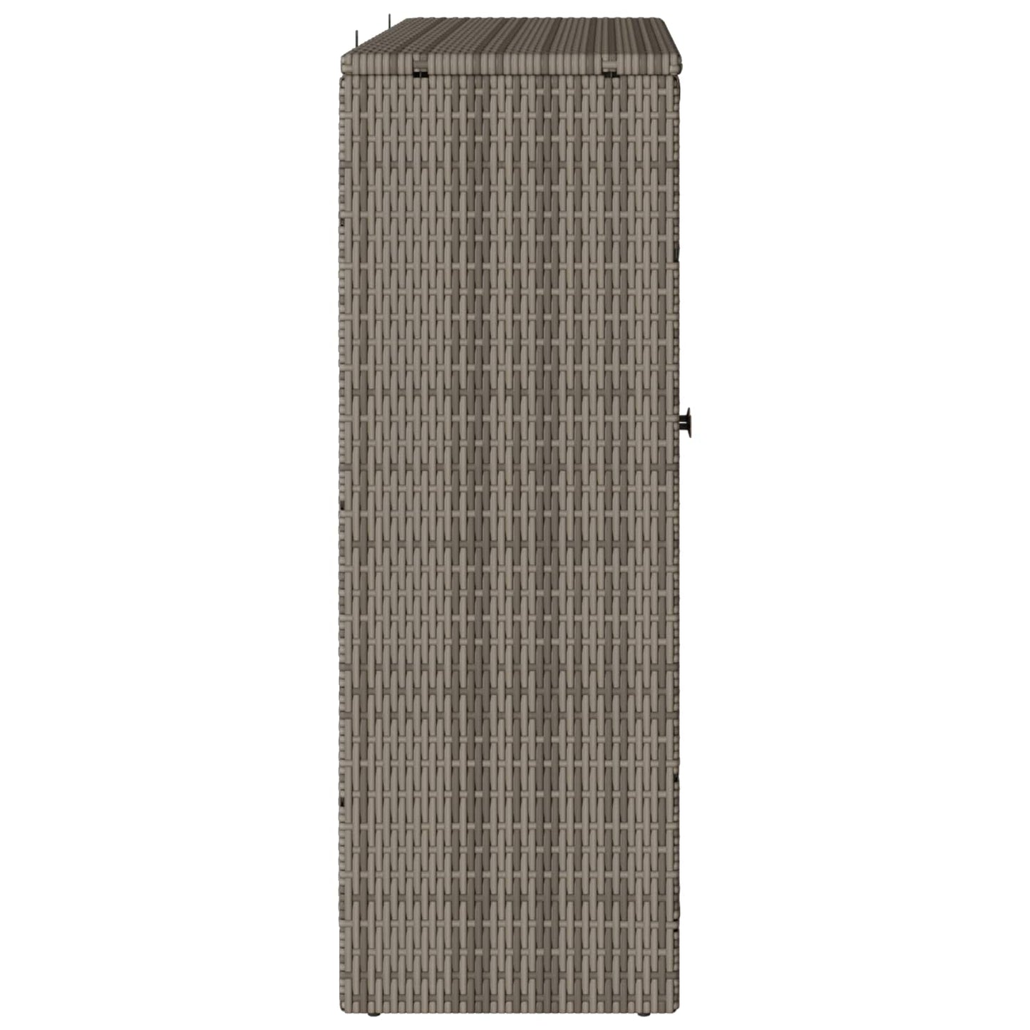 Opbevaringsskab med hylde med dør Grå 100 x 36 x 102 cm Rattan