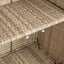 Opbevaringsskab med hylde Beige 100 x 36 x 102 cm Rattan