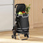 Indkøbsvogn Sort 47 x 39 x 100,5 cm Oxford stof