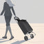 Indkøbsvogn Sort 35 x 28 x 92 cm Oxford stof