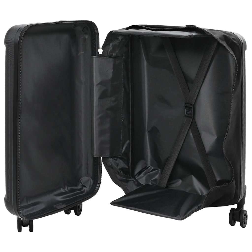 Kuffert med lås Sort 43 x 27 x 66 cm ABS Plastik