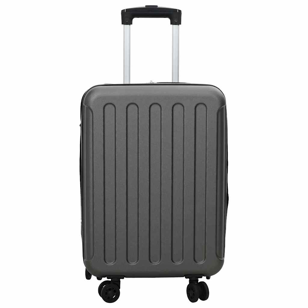 Kuffert med lås Mørkegrå 34 x 23 x 55.5 cm ABS Plastik