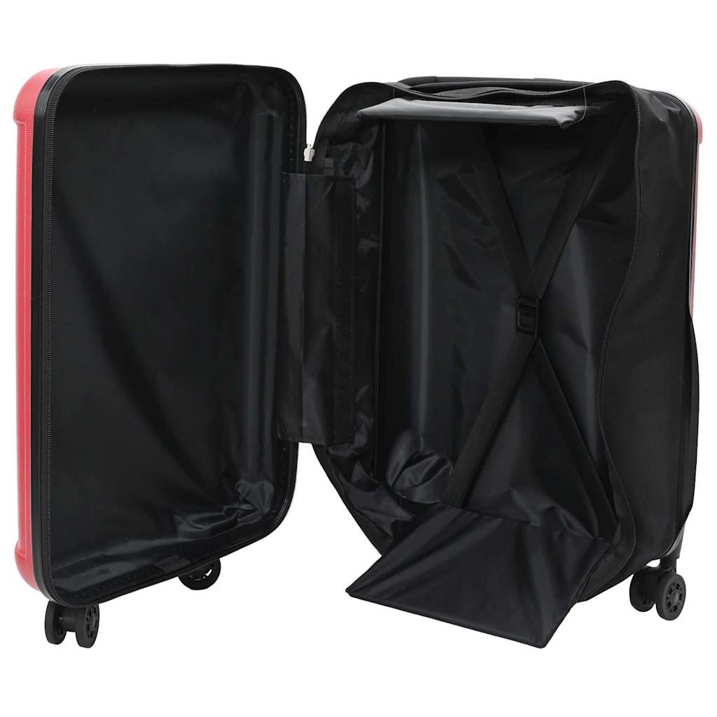 Kuffert med lås Rød 34 x 23 x 55.5 cm ABS Plastik