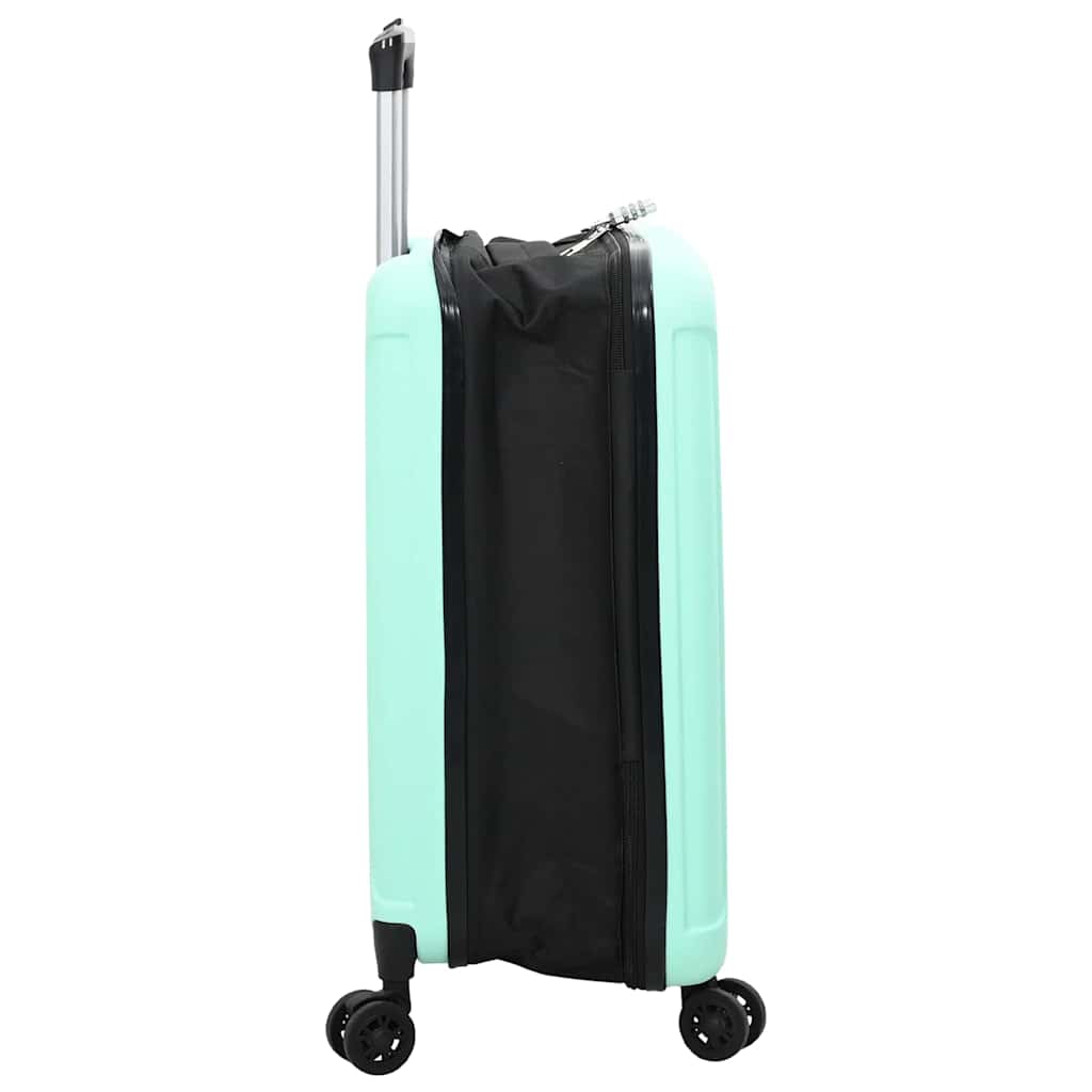 Kuffert med lås Mintgrøn 43 x 27 x 66 cm ABS Plastik