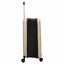 Kuffert med lås champagnefarvet 43 x 27 x 66 cm ABS Plastik