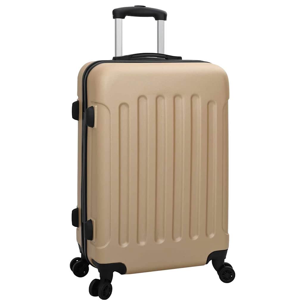 Kuffert 3 stk. champagnefarvet 50 x 31 x 78 cm ABS Plastik