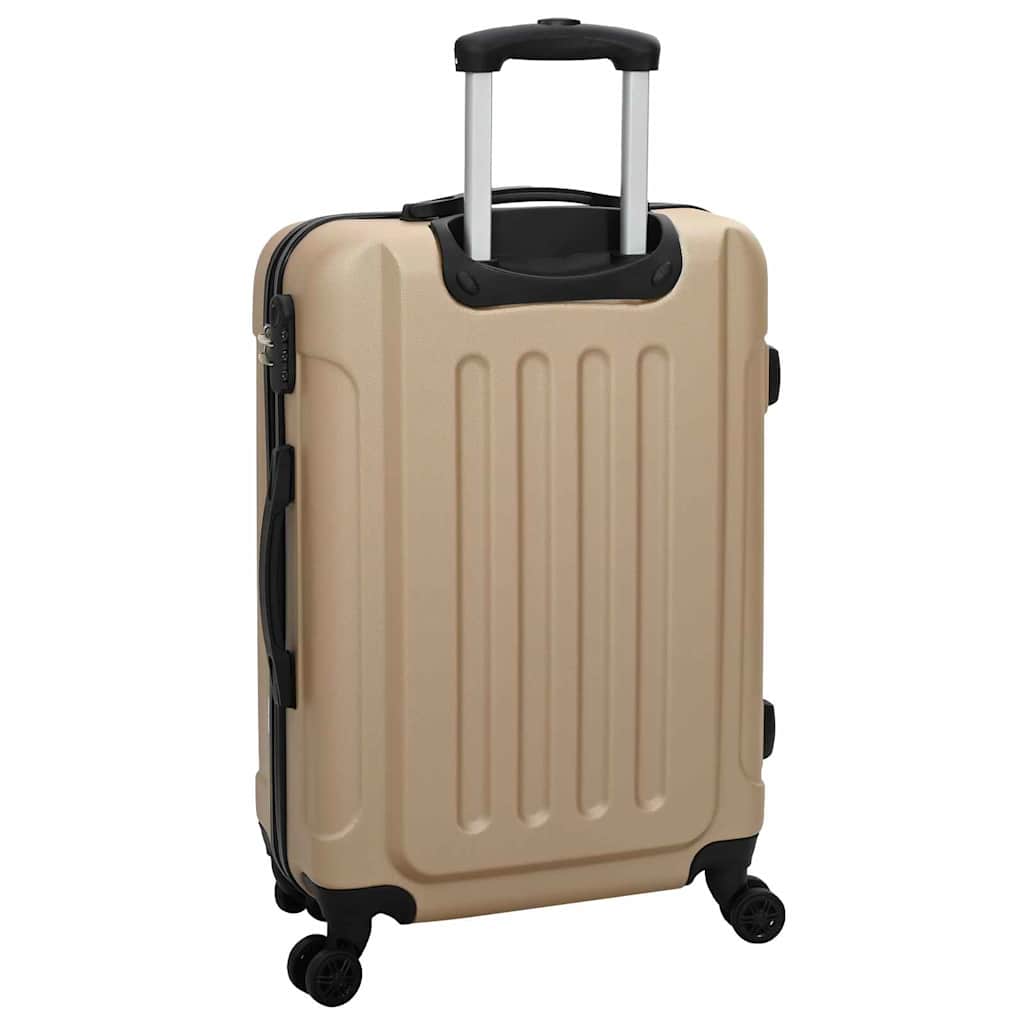 Kuffert 3 stk. champagnefarvet 50 x 31 x 78 cm ABS Plastik