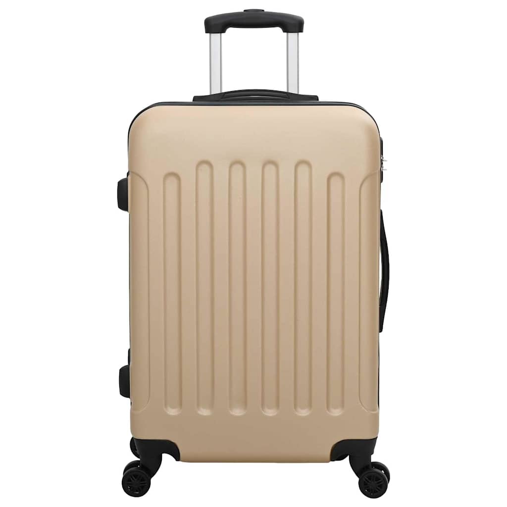 Kuffert 3 stk. champagnefarvet 50 x 31 x 78 cm ABS Plastik