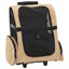 kæledyrsvogn 3-i-1 design sand 48x32x(57-106) cm oxfordstof