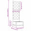Have Blomsterkrukke Brun 40 x 40 x 125,5 cm PP