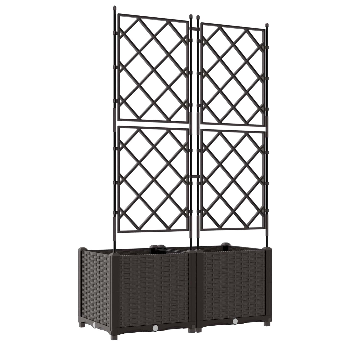 Have Blomsterkrukke 2 stk. Brun 80 x 40 x 143 cm PP