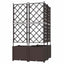 Have Blomsterkrukke 3 stk. Brun 80 x 80 x 143 cm PP