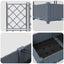 Have Blomsterkrukke 3 stk. Lysegrå 120 x 40 x 125,5 cm PP