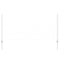 Indlejret hegnspost 5 pcs Sølv 160 cm Pulverlakeret stål