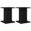 Højtaler Stativer 2 pcs Sort eg 30 x 30 x 40 cm Konstrueret træ