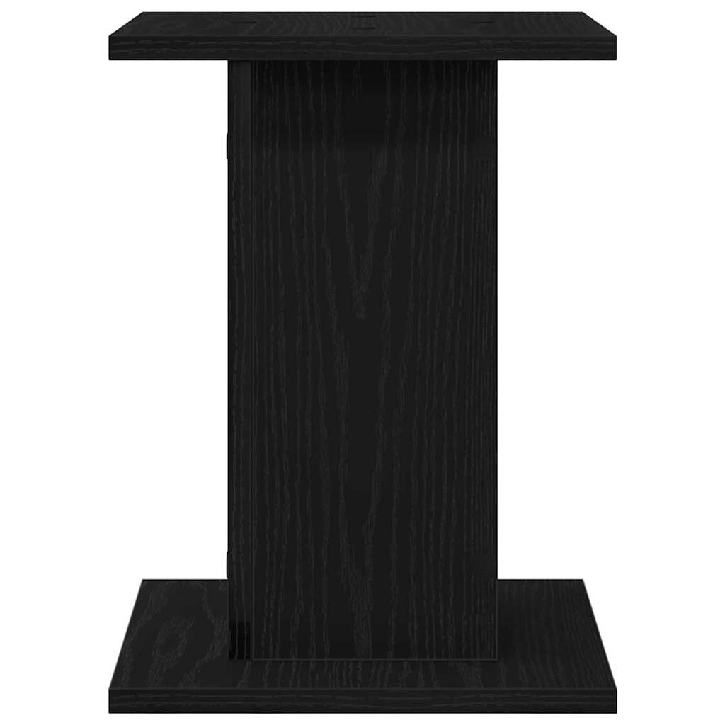 Højtaler Stativer 2 pcs Sort eg 30 x 30 x 40 cm Konstrueret træ