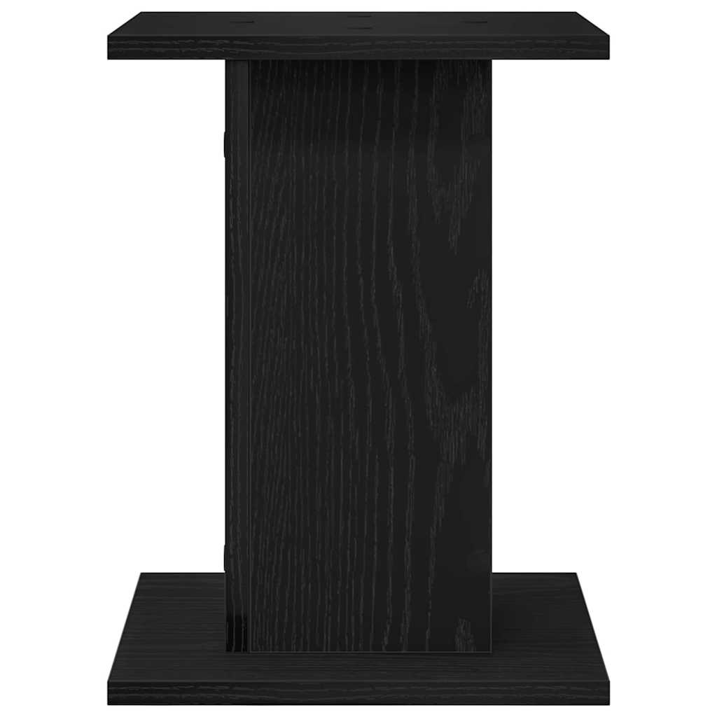 Højtaler Stativer 2 pcs Sort eg 30 x 30 x 40 cm Konstrueret træ