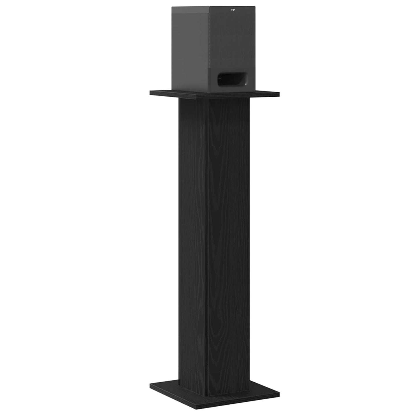 Højtaler Stativer 2 pcs Sort eg 30 x 30 x 95 cm Konstrueret træ