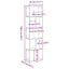 Bogreol Sort eg 45 x 23,5 x 162,5 cm