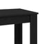 Barbord 102 x 50 x 103.5 cm Konstrueret træ Sort eg Rektangulær