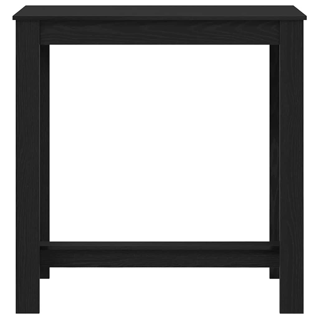 Barbord 102 x 50 x 103.5 cm Konstrueret træ Sort eg Rektangulær