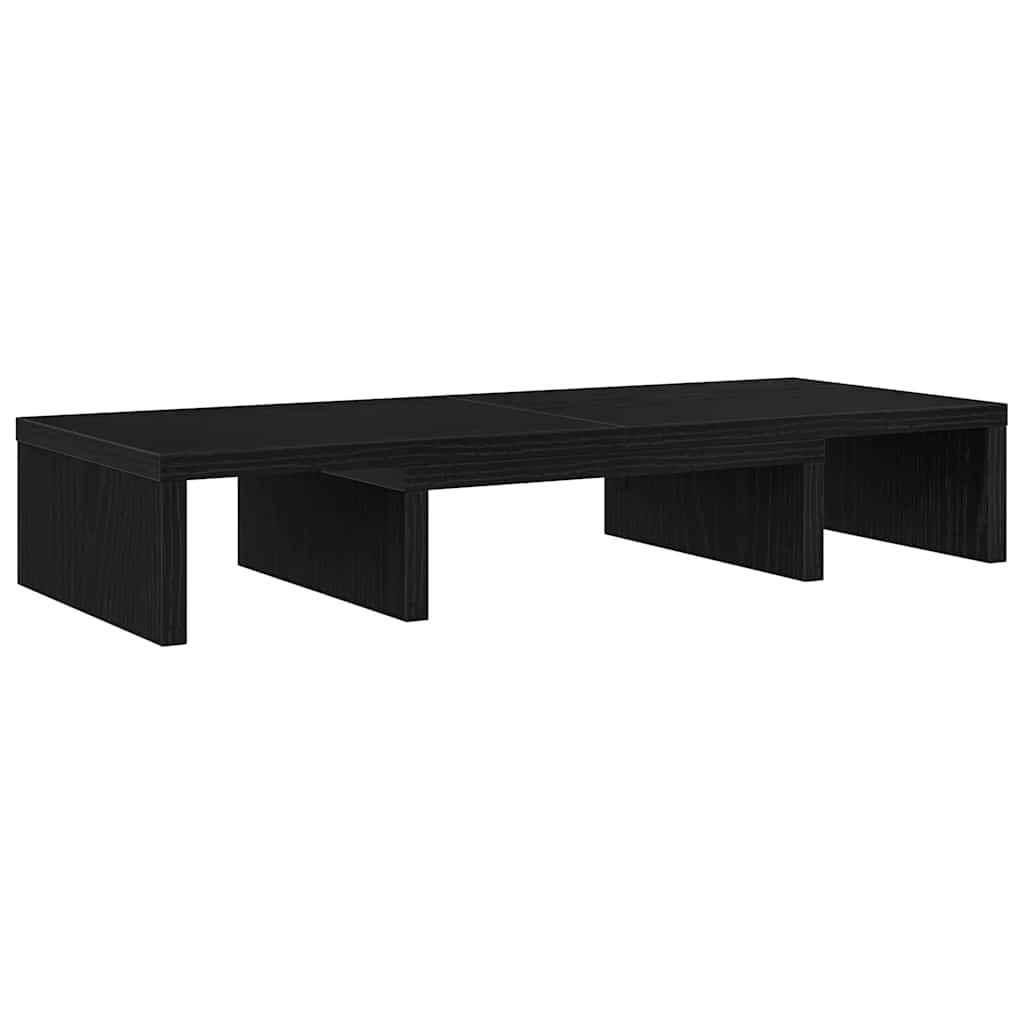 skærmholder 60x24x10,5 cm justerbar konstrueret træ sort eg