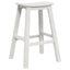 Barbænk 2 pcs Hvid 52 x 43 x 73,5 cm HDPE