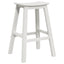 Barbænk 2 pcs Hvid 52 x 43 x 73,5 cm HDPE