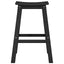 Barbænk 2 pcs Sort 52 x 43 x 73,5 cm HDPE