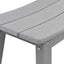 Barbænk 2 pcs Lysegrå 52 x 43 x 73,5 cm HDPE